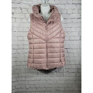 Mondetta outdoor project Mauve  Quilted Puffer Vest Women Size Large